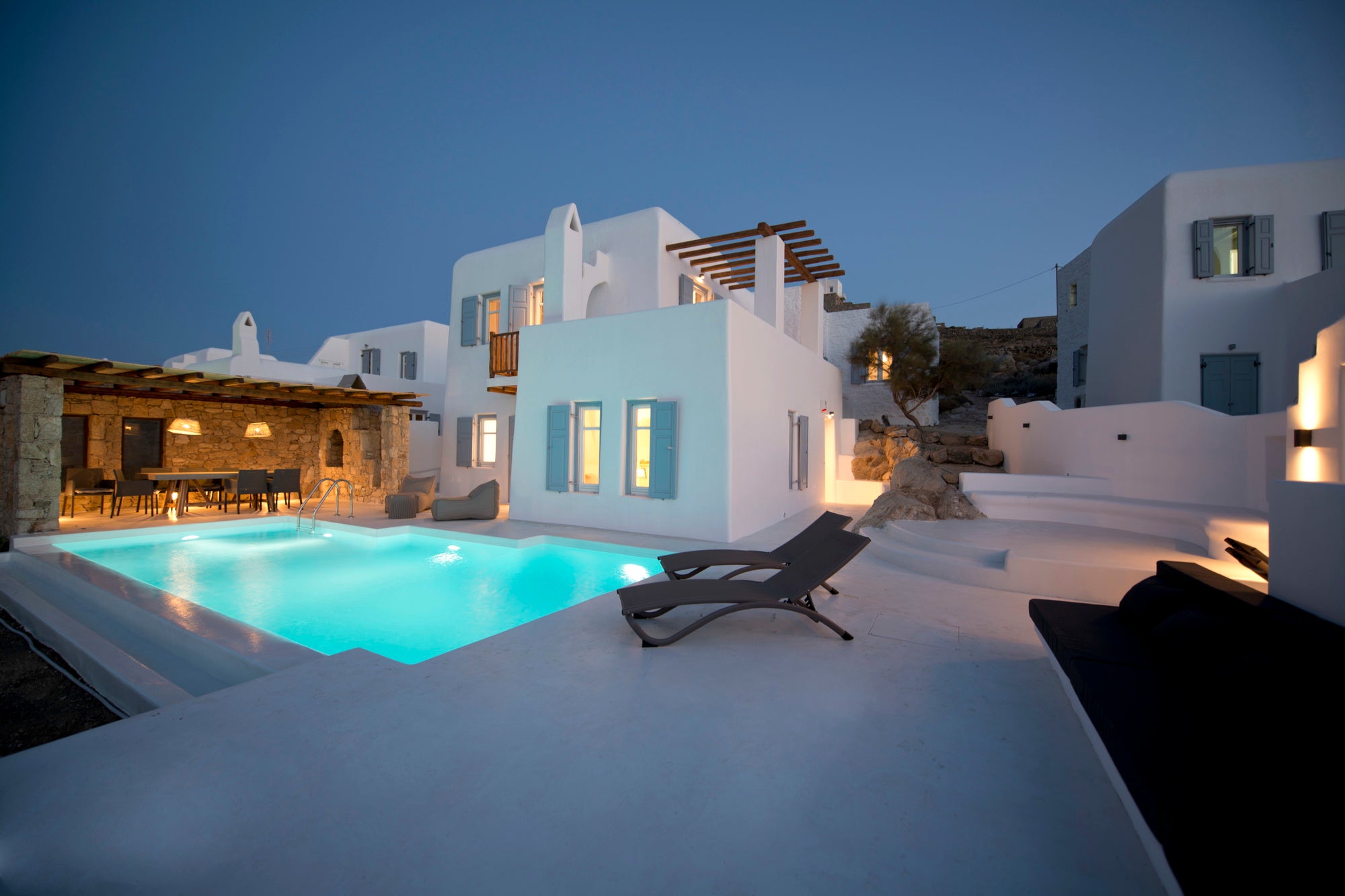 Villa in Ornos • Private Pool • BBQ • SeaView